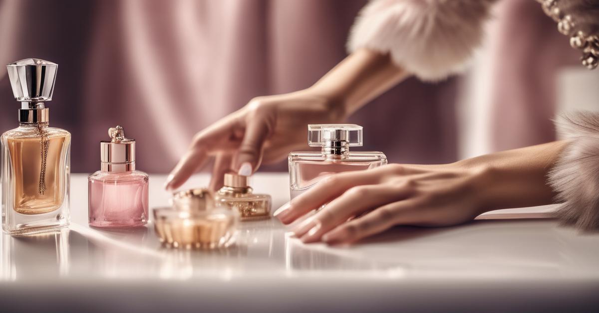 Różne flakony perfum z oznaczeniami stężenia zapachu: EDP, EDT, EDC.