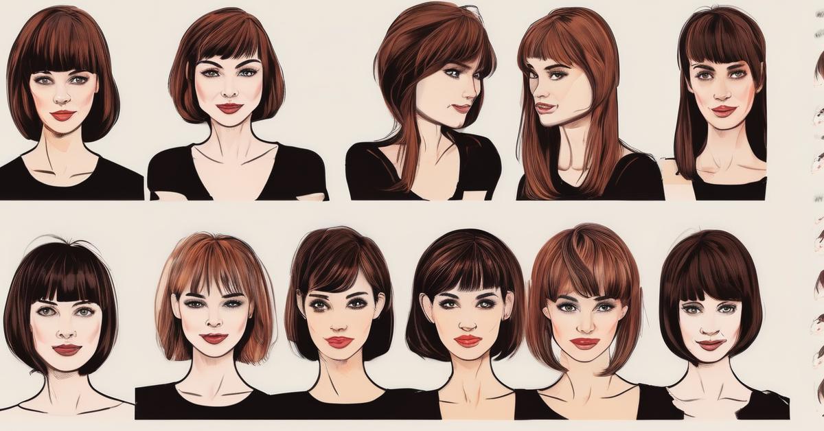 Różne tekstury włosów odpowiednie do fryzury pixie cut: proste, falowane i lekko kręcone.